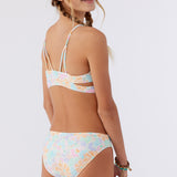 Girl's Piper Floral Wrap Top Swim Set