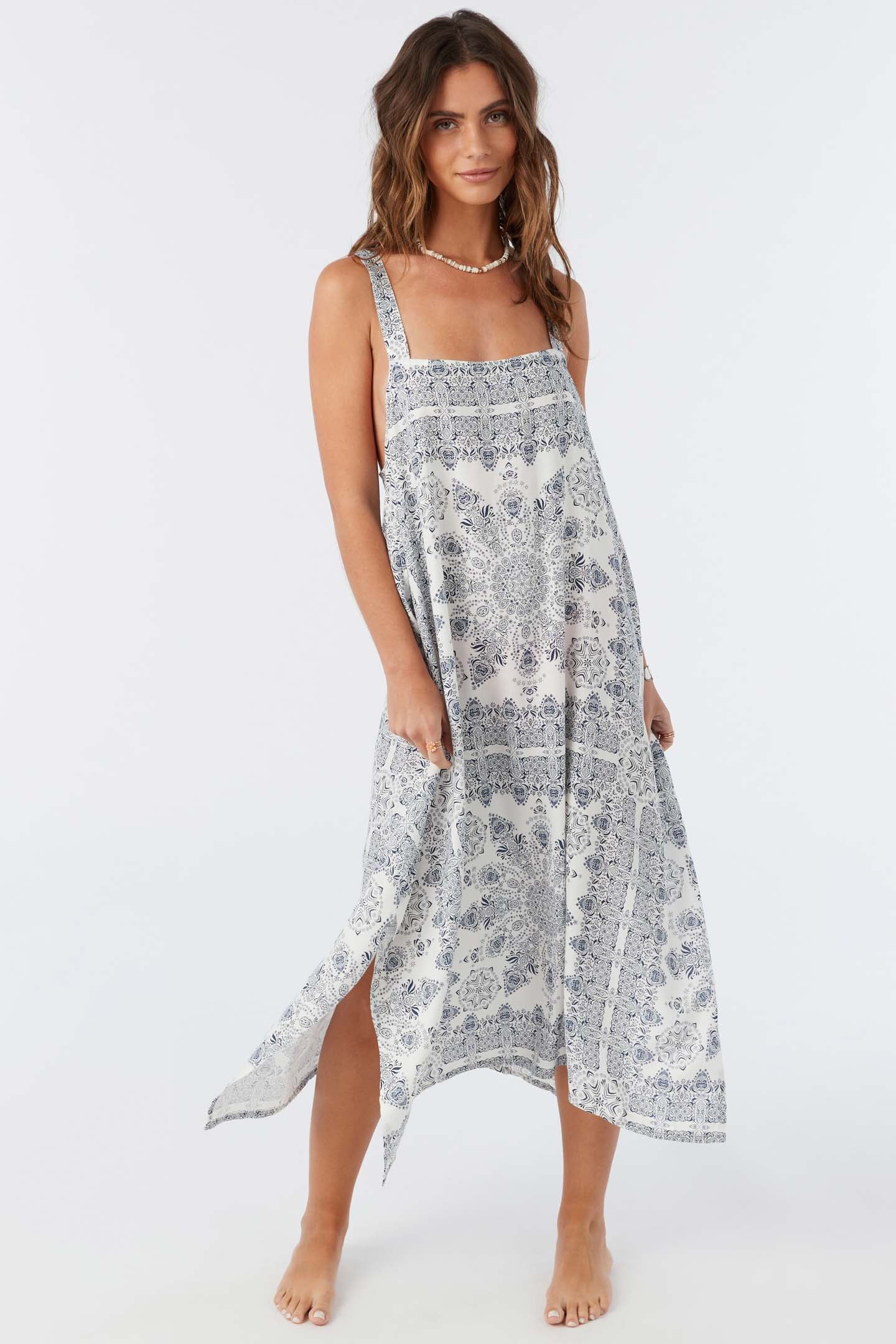 MIRANDA FRANCIS MIDI COVER-UP DRESS