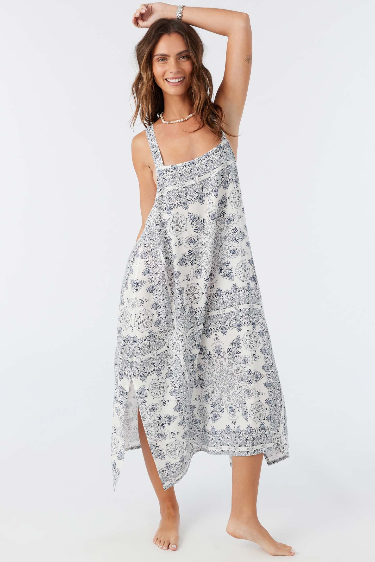 MIRANDA FRANCIS MIDI COVER-UP DRESS