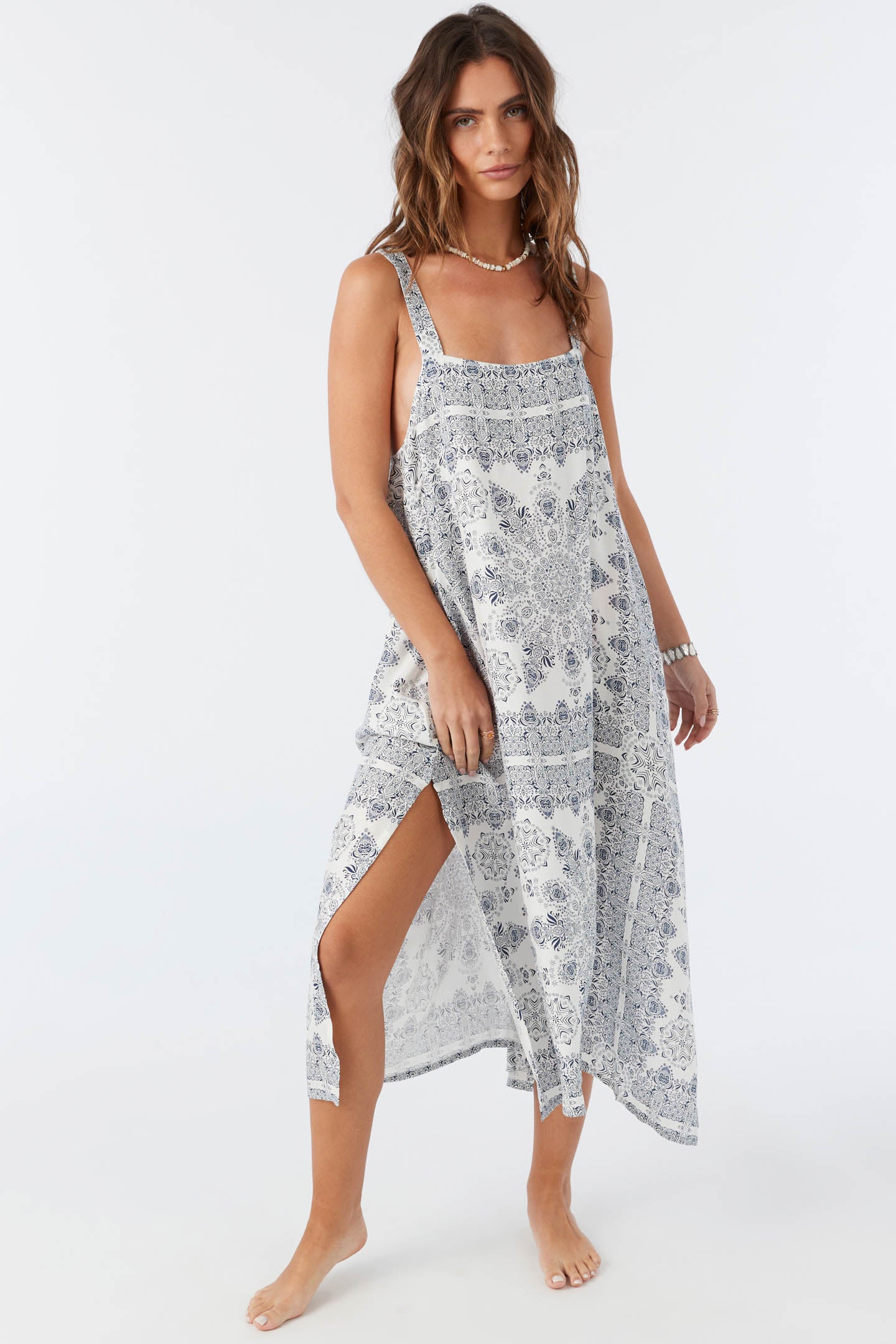 MIRANDA FRANCIS MIDI COVER-UP DRESS