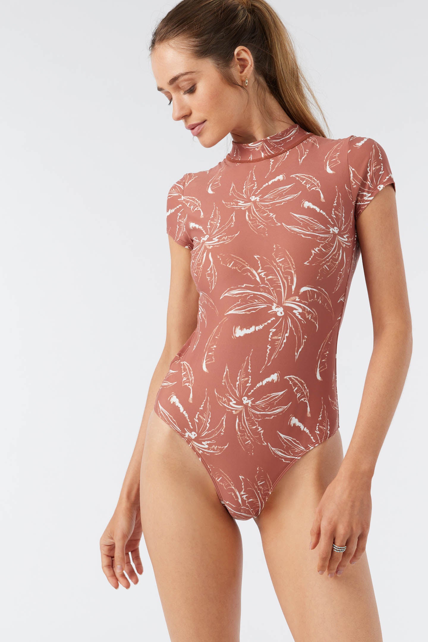 Driftaway Cap Sleeve Surf Suit Rustic Brown O'Neill