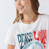 Girl's Peace & Love Tee