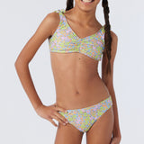 Girl's Beatriz Ditsy Hanky Tie Tank Swim Set