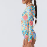 Girl's Nina Abstract Twist Back Surf Suit