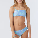 Girl's Winona Tile Square Neck Swim Set
