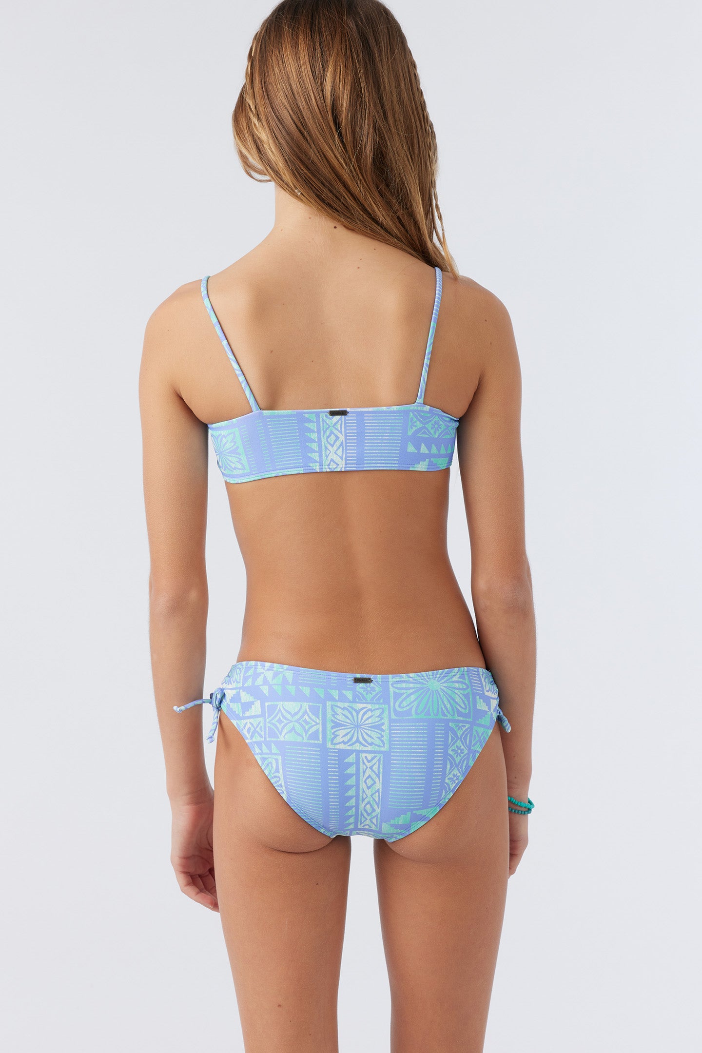 GIRL'S WINONA TILE SQUARE NECK SWIM SET