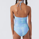 Girl's Winona Tile Cinched One-Piece