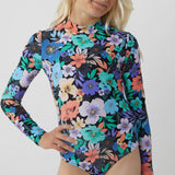 Girl's Abbie Floral Long Sleeve Surf Suit