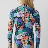 Girl's Abbie Floral Long Sleeve Surf Suit