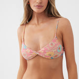 Belize Floral Malibu Twist Bralette Top
