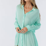 Saltwater Solids Cami Swim Cover-Up