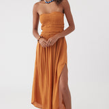 Devyn Strapless Midi Dress