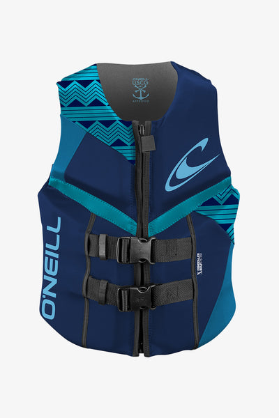 Women's Reactor Uscg Life Vest - Nvy/Riv/Tu | O'Neill