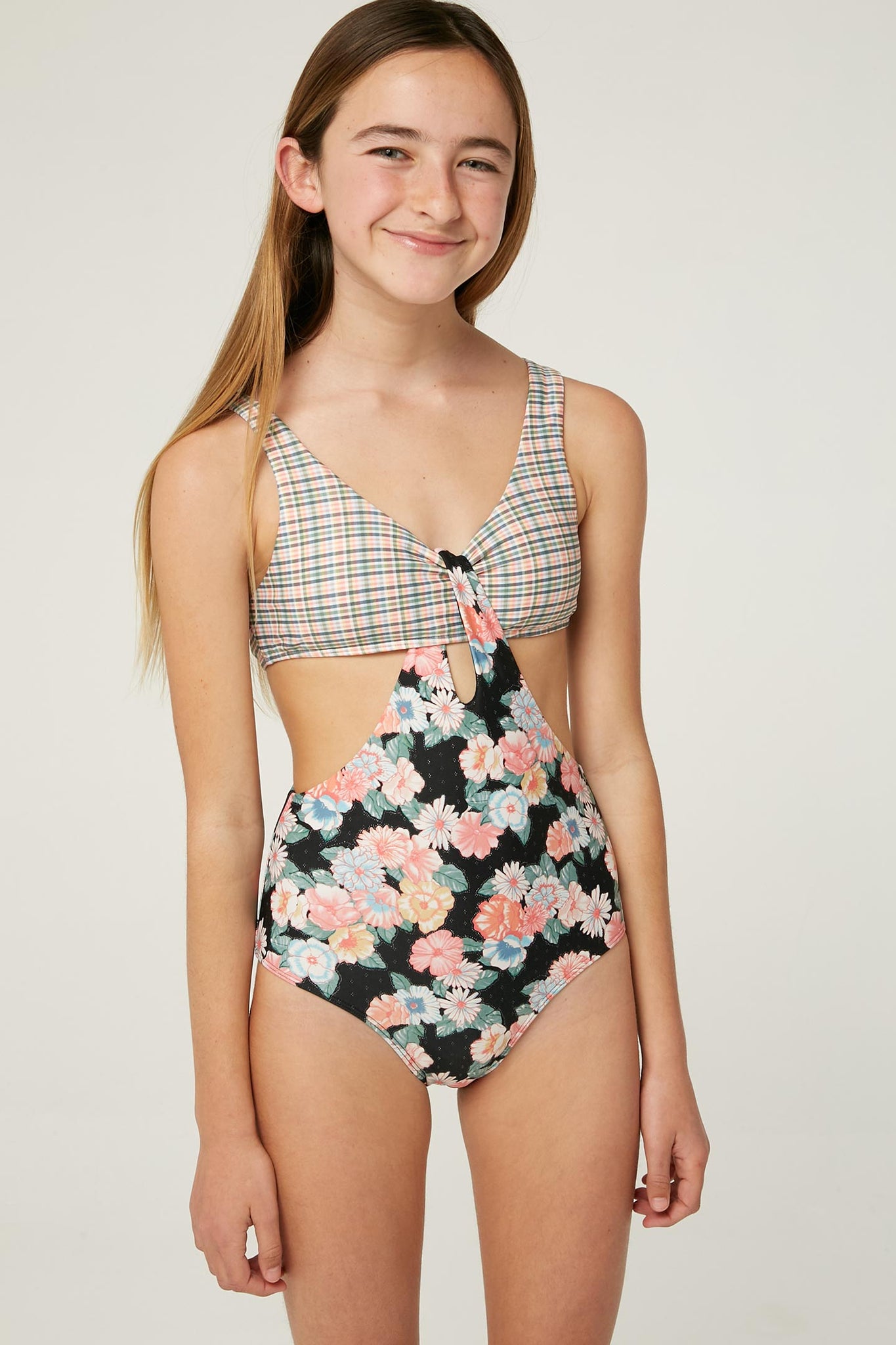 GIRL'S EMILIE FLORAL ONE PIECE