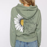 Flower Morph Hooded Pulover Fleece