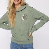 Flower Morph Hooded Pulover Fleece
