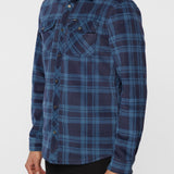 Glacier Plaid Superfleece Flannel Shirt