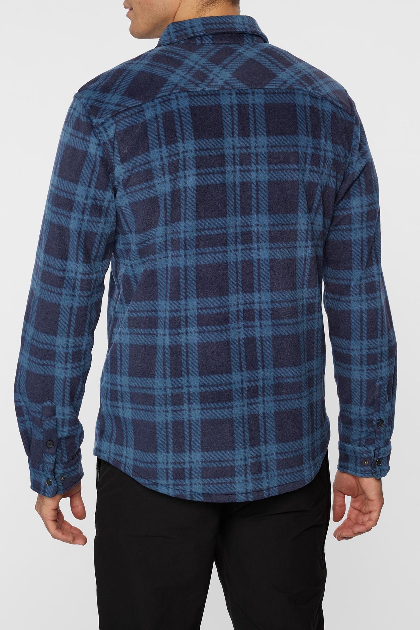 Glacier Plaid Superfleece Flannel Shirt - Navy | O'Neill