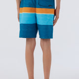 Boy's Hermosa Block Elastic Waist 16" Swim Trunks