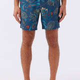 Hermosa Elastic Waist 17" Swim Trunks