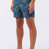 Hermosa Elastic Waist 17" Swim Trunks