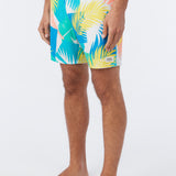 Hermosa Crew Elastic Waist 17" Swim Trunks