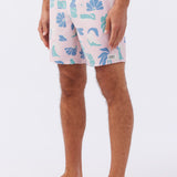 Hermosa Elastic Waist 17" Swim Trunks