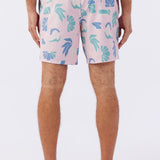 Hermosa Elastic Waist 17" Swim Trunks