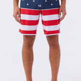Hyperfreak Mysto Scallop Flag 19" Boardshorts