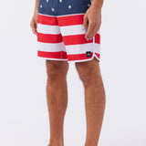 Hyperfreak Mysto Scallop Flag 19" Boardshorts