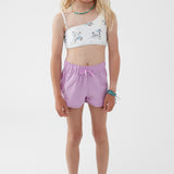 Girl's Lane Solid Stretch 2" Boardshorts