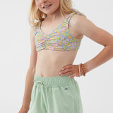 Girl's Lane Solid Stretch 2" Boardshorts