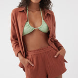 Leni Crinkle Double Gauze Button Down Shirt