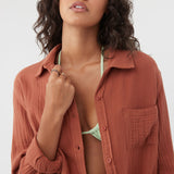 Leni Crinkle Double Gauze Button Down Shirt