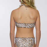 Girl's Leo Ruffle Edge Hi-Neck Swim Set