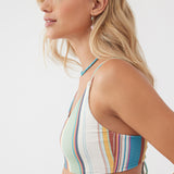 Lookout Stripe Middles Longline Bralette Top