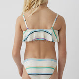 Girl's Lowtide Pique Ruffle Bralette Swim Set