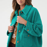 Makenna Solid Pile Jacket