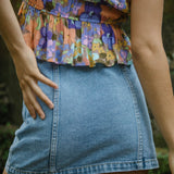 Maude Mini Denim Skirt
