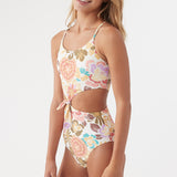 Girl's Meadow Floral Knot One Piece