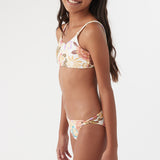 Girl's Meadow Floral Scoop Bralette Swim Set