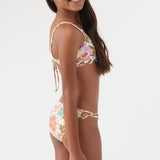 Girl's Meadow Floral Scoop Bralette Swim Set