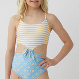 Girl's Melissa Tile Knot One Piece