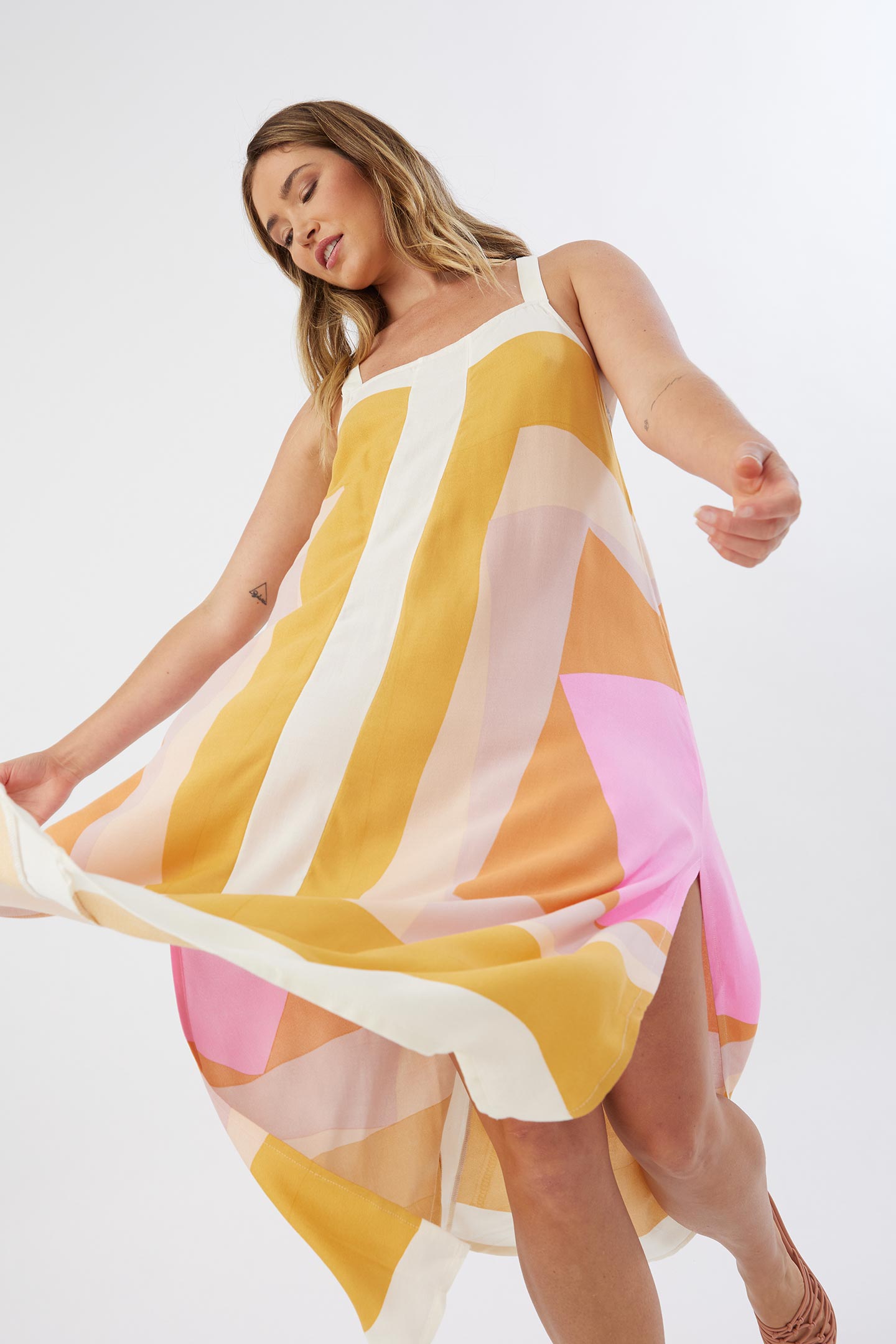 ワンピース and mary Tilda ribbon dress beige Mary Lou OP by Mary