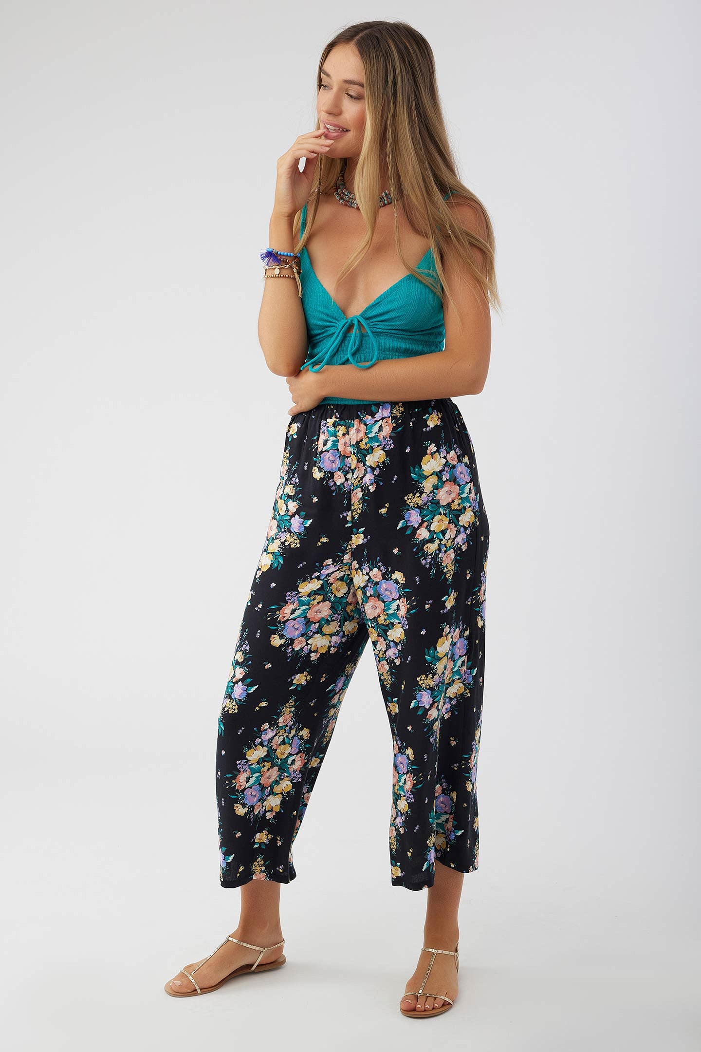 パンツ COYSEIO FLOWER PATTERN PANTS NAVY coyseio FLOWER PATTERN PANTS PURPLE NAVY coyseio flower pattern