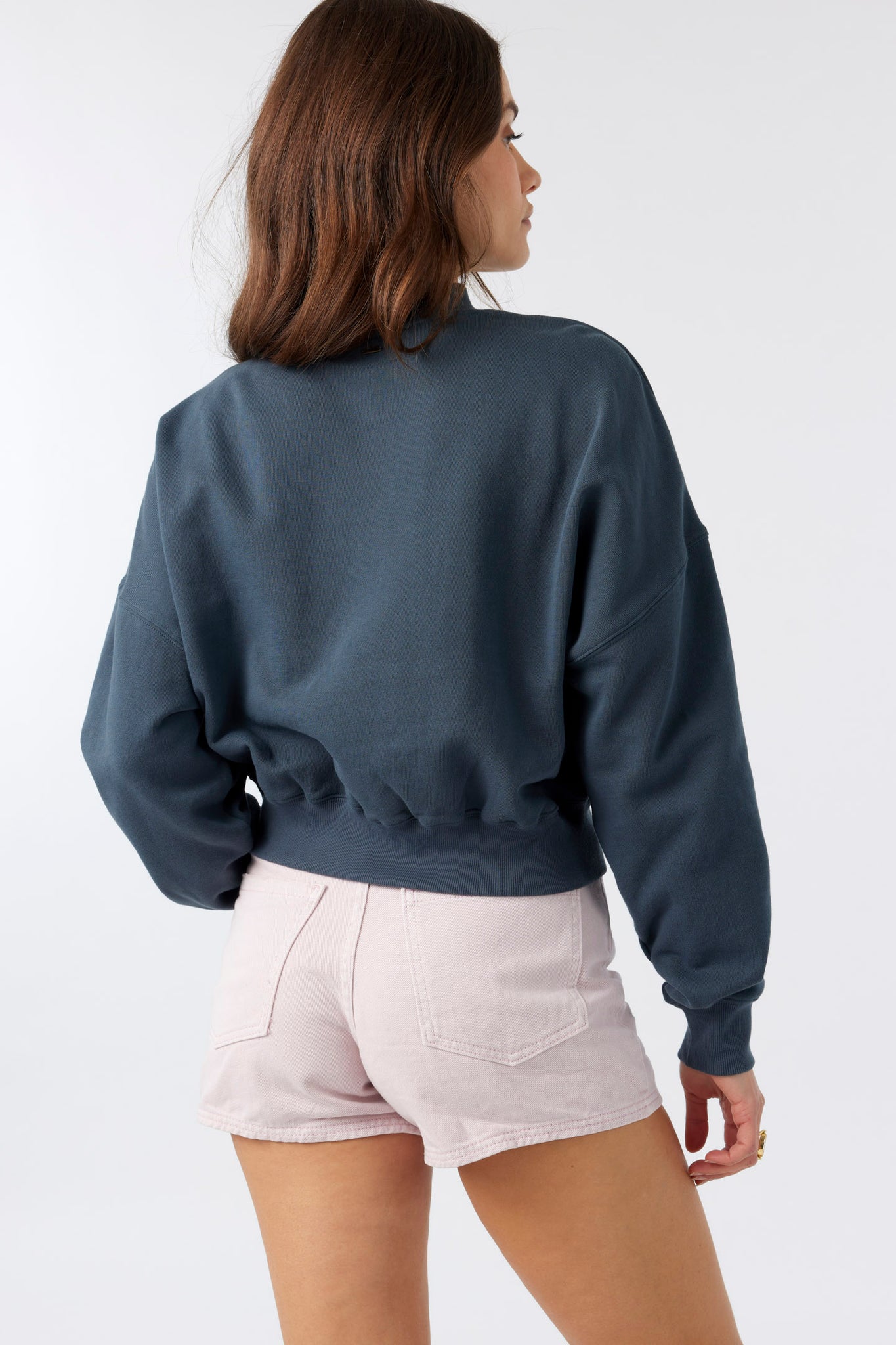 Moment Crop Pullover - Slate