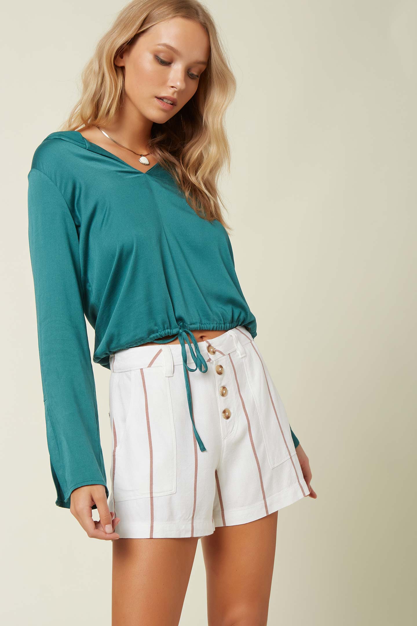 Morris Stripe Shorts - Bright White | O'Neill