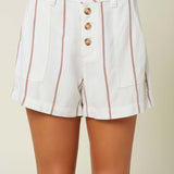 Morris Stripe Shorts - Bright White | O'Neill