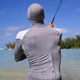 Premium Skins O'Zone L/S Rash Guard W/Hood - Coolgry/Wht/Wht | O'Neill