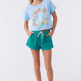 Girl's Peace On Surf Tee